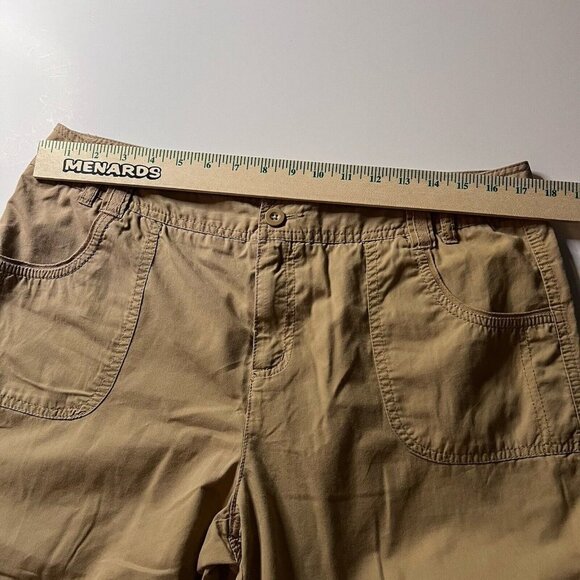 Caribbean Joe Women's Tan Capri Pants Women's Size Petite 14 - Picture 7 of 9